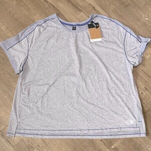 NEW The North Face Womens Dawndream SS Tee Cave Blue‎ Heather Plus Size 3X